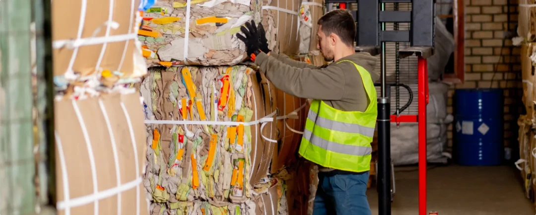 Cardboard recycling second